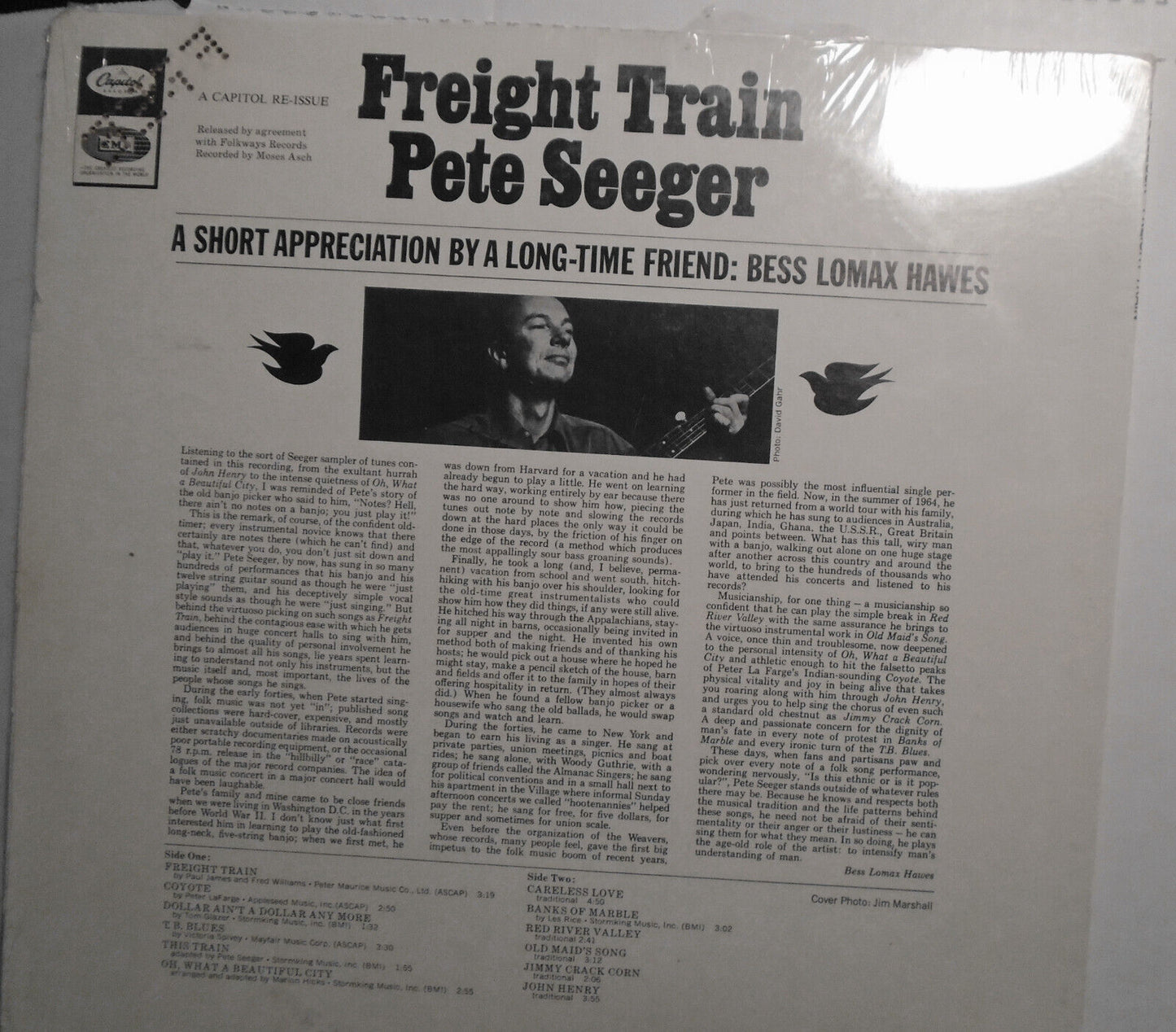 Pete Seeger : Freight Train, LP 1967, Capitol Records, T 2718  SEALED, PROMO