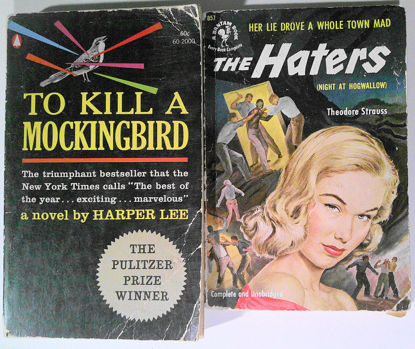 Harper Lee: To Kill a Mockingbird & Theodore Strauss: The Haters. 2 Paperbacks