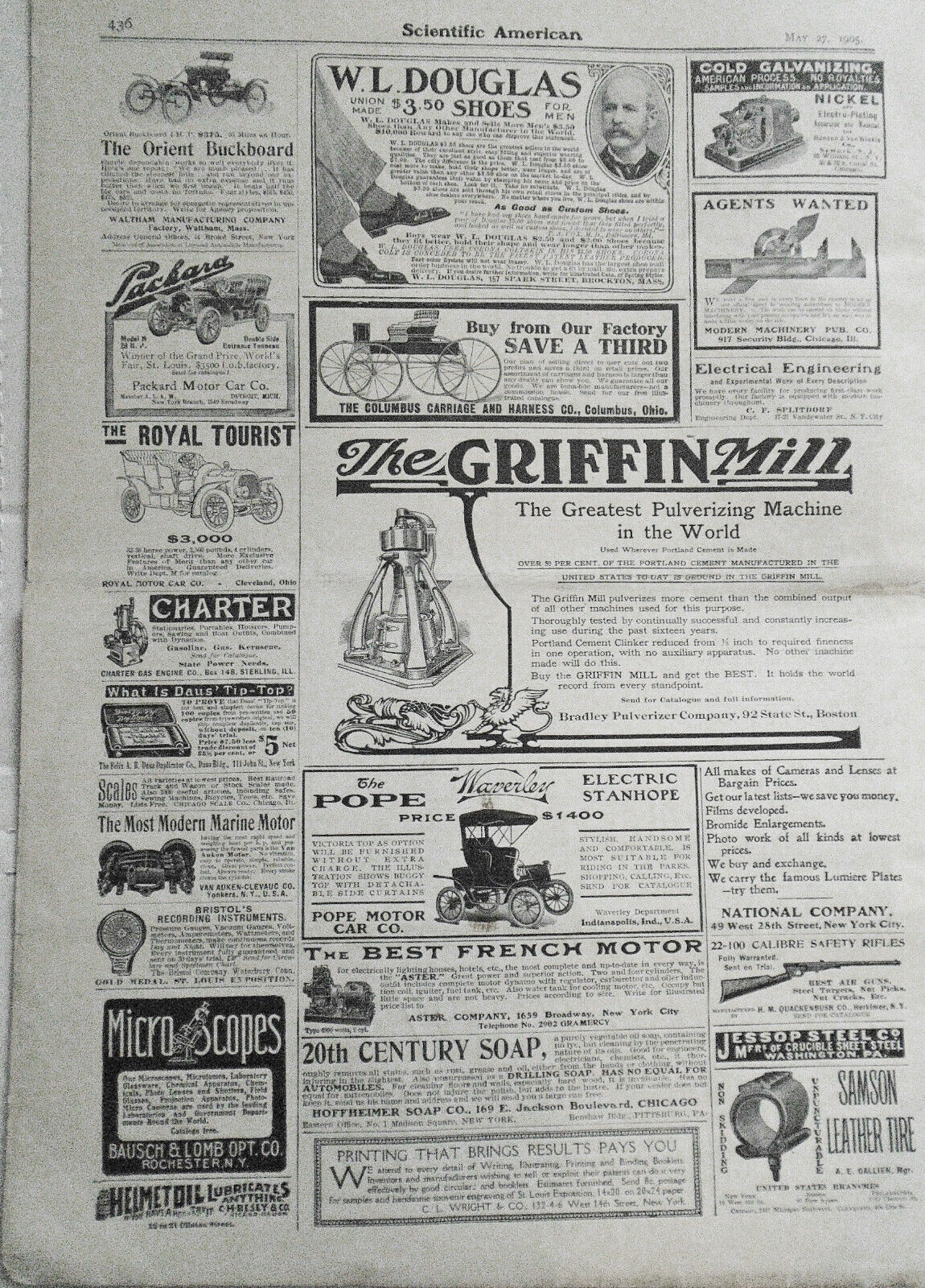 3,000 Mile Ocean Cup Race; US Racing Cars... Scientific American - May 27, 1905
