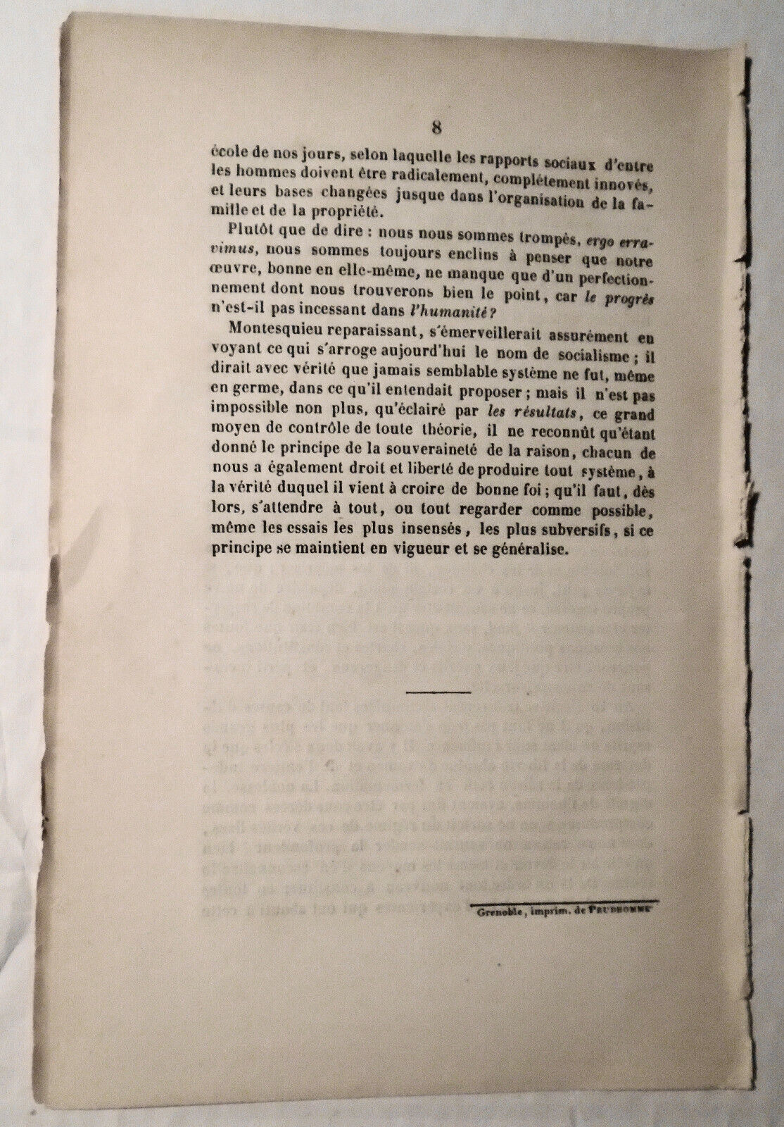 Observations sur l'Esprit des lois de M. de Montesquieu, par M. de La Porte 1851