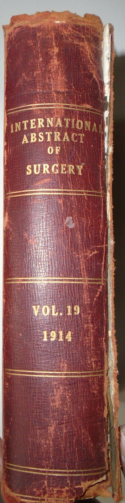 International Abstract Of Surgery --  Vol. 19, July To December, 1914