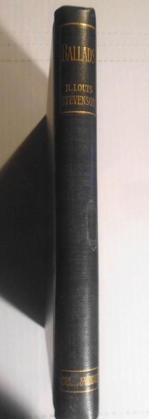Ballads by Robert Louis Stevenson, 1st 1890. McCutcheon bookplate by F Spenceley