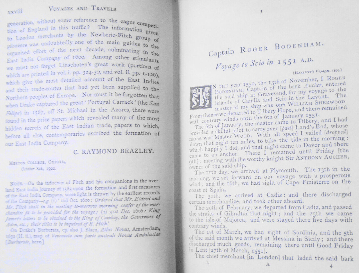 Beazley: An English garner: Voyages & travels... 16th & 17th century - 2 V. 1903