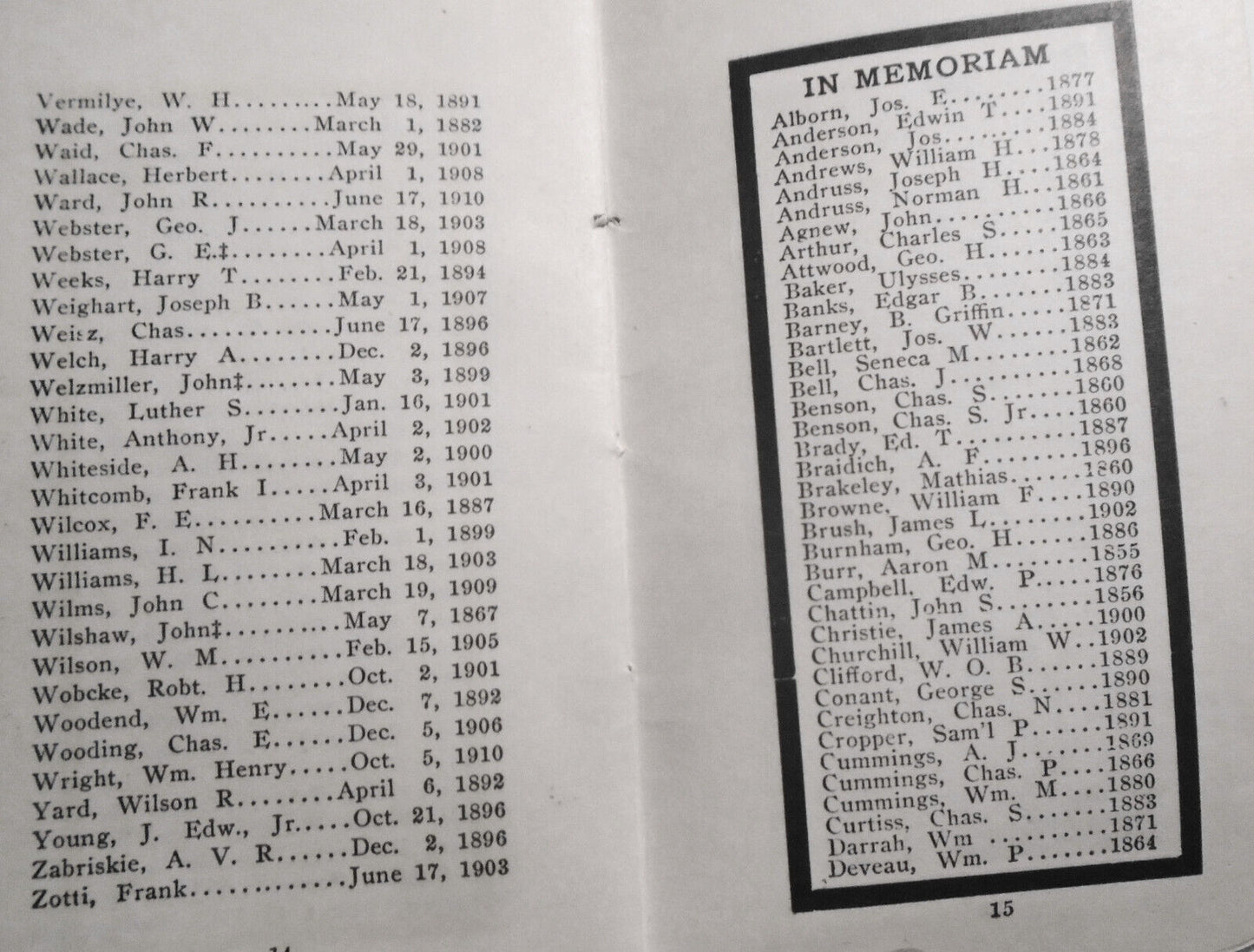 1911 & 1912 Rosters: Sagamore Lodge 371, New York. Free and accepted masons
