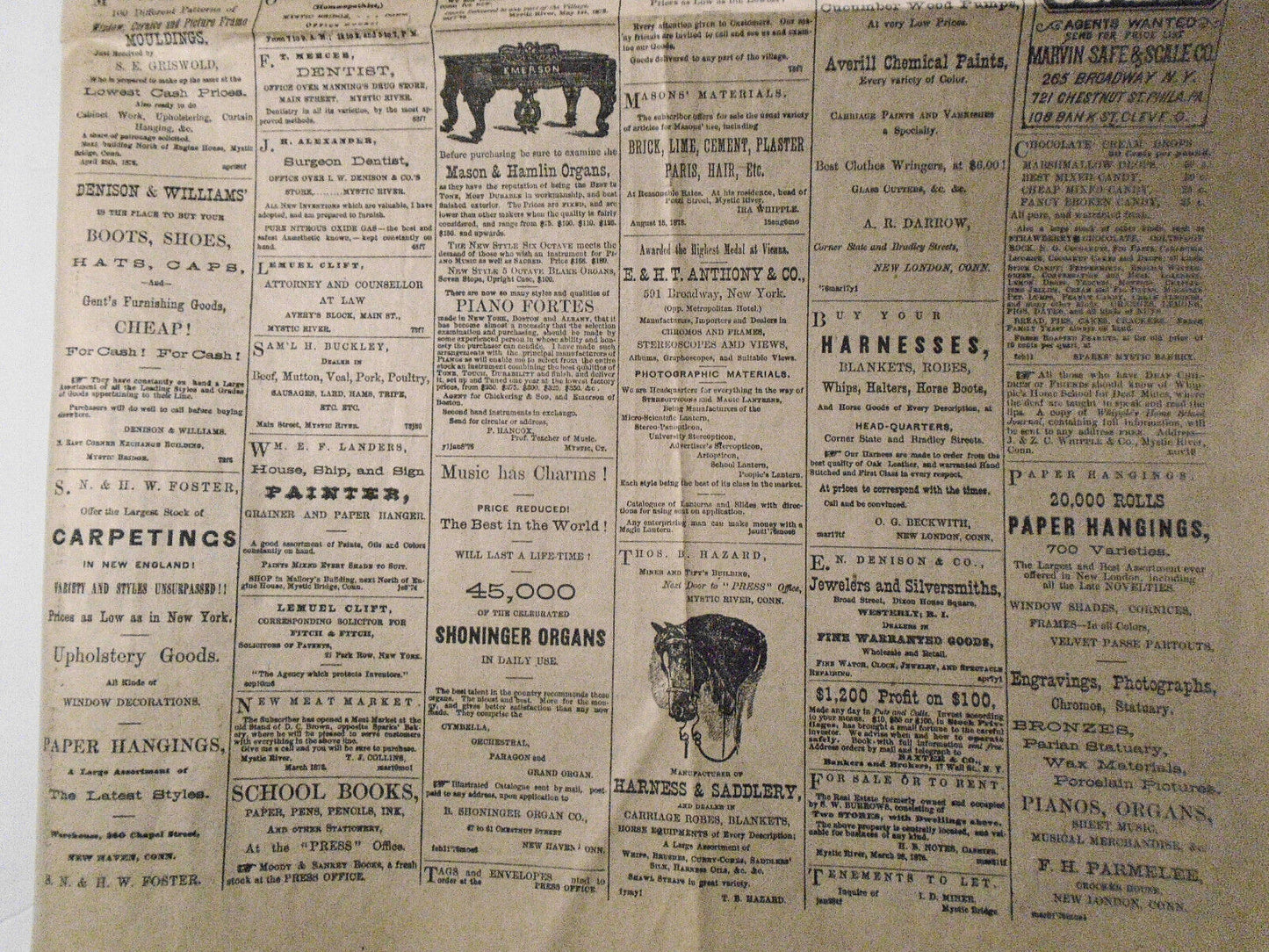 The Mystic Press, July 6, 1876. Stonington Connecticut newspaper (reprint)