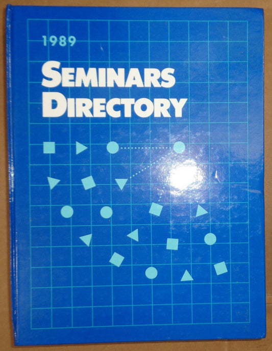 Seminars directory. 1989. By Gale Research. Hardcover. Like new