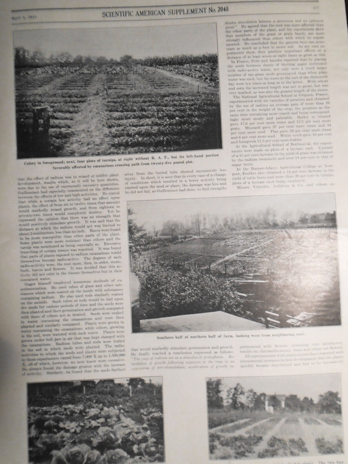 Scientific American Supplement April 3, 1915. Zeppelins; Projectile Photography