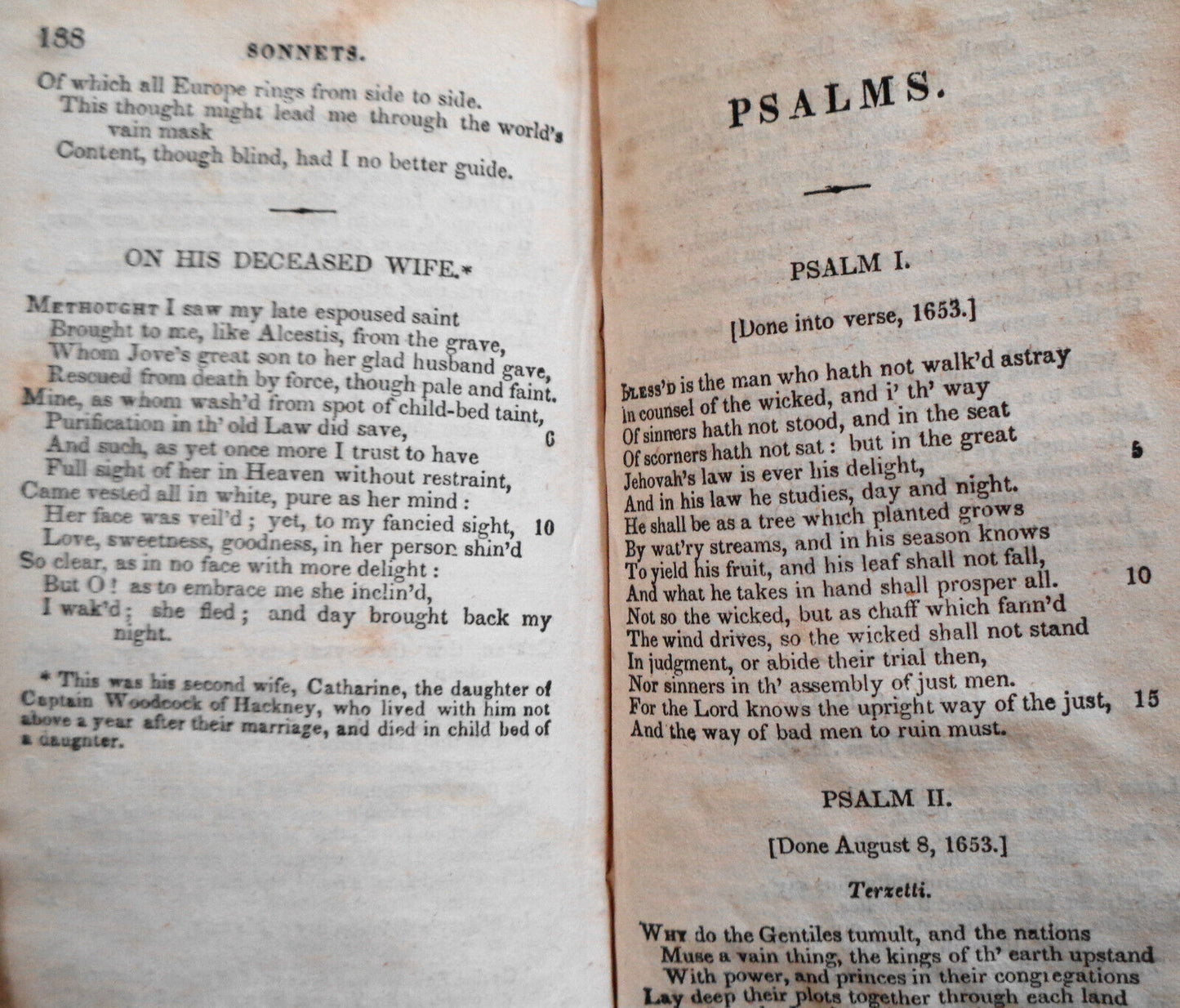 John Milton : Paradise Regained And Other Poems. [1840].
