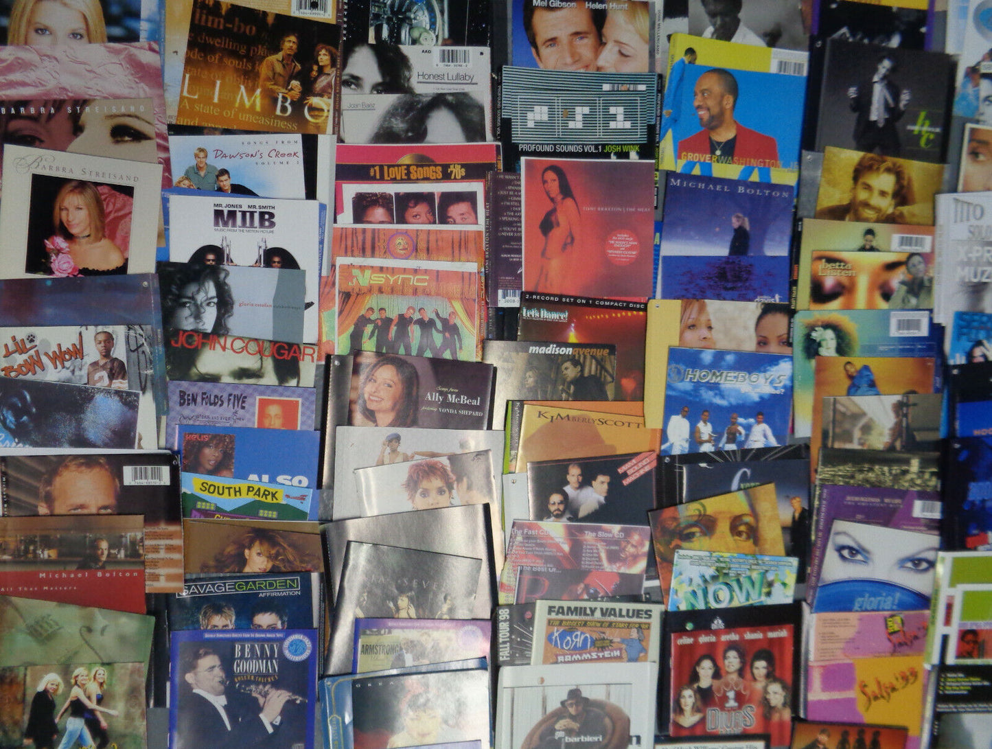 300 CD inserts, booklets - R&B, latin, rock, pop, jazz, etc.