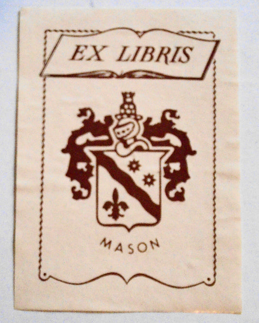 Mason - Ex Libris Bookplate