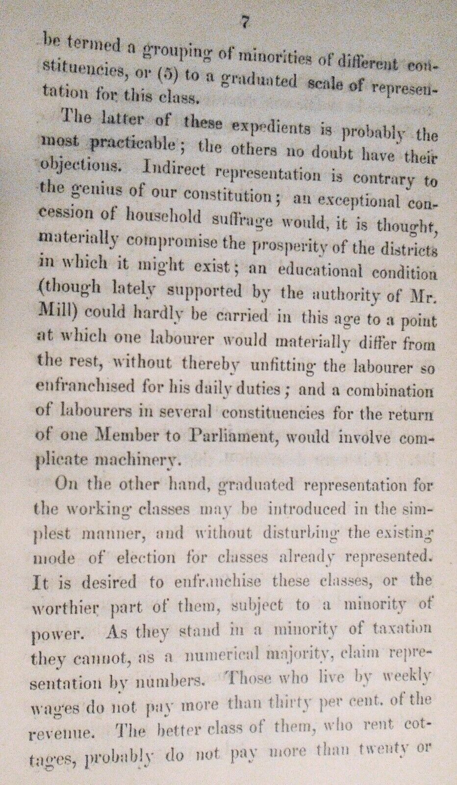 1859 - What should the representation be? By J. W. Wilkins