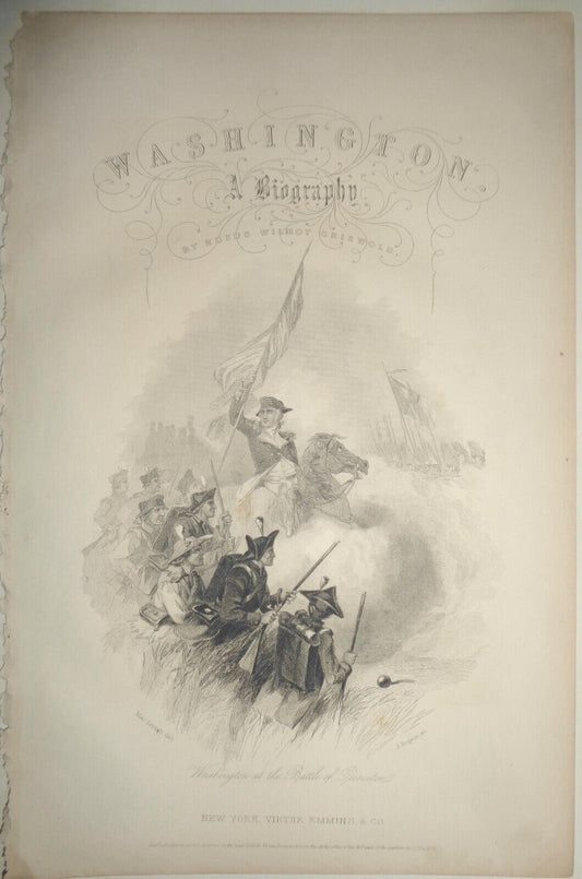 1860 Washington at the Battle of Princeton  --  Mac Lenan ; J. Rogers.