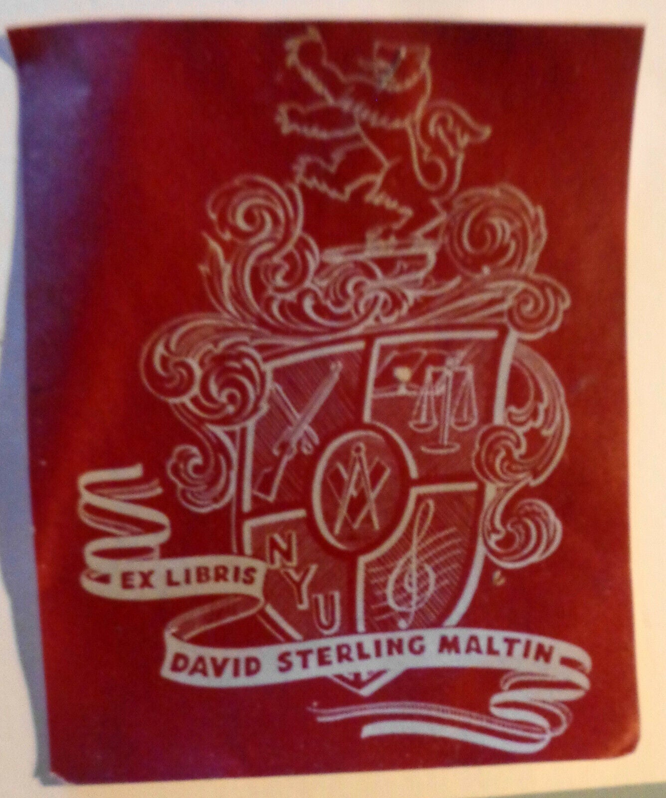 David Sterling Maltin Ex Libris Bookplate