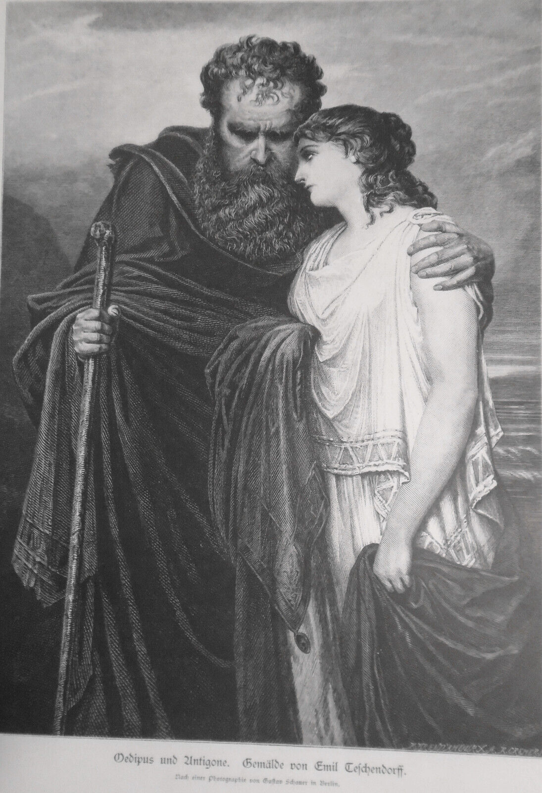 Oedipus und Antigone, by Emil Teschendorff -- 1882