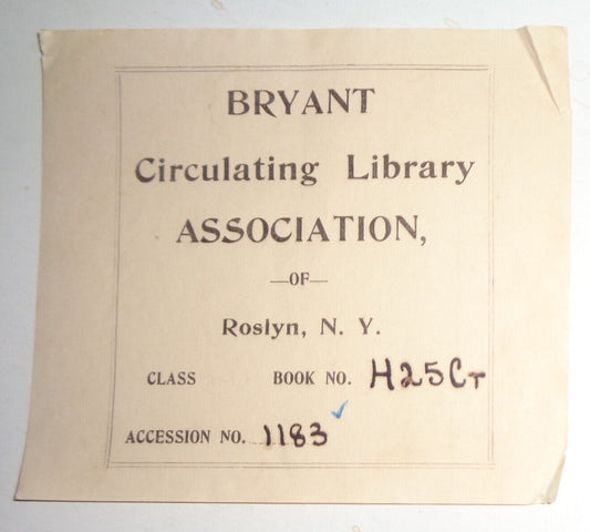 Bryant Circulating Library Association of Roslyn NY, Ex Libris Bookplate
