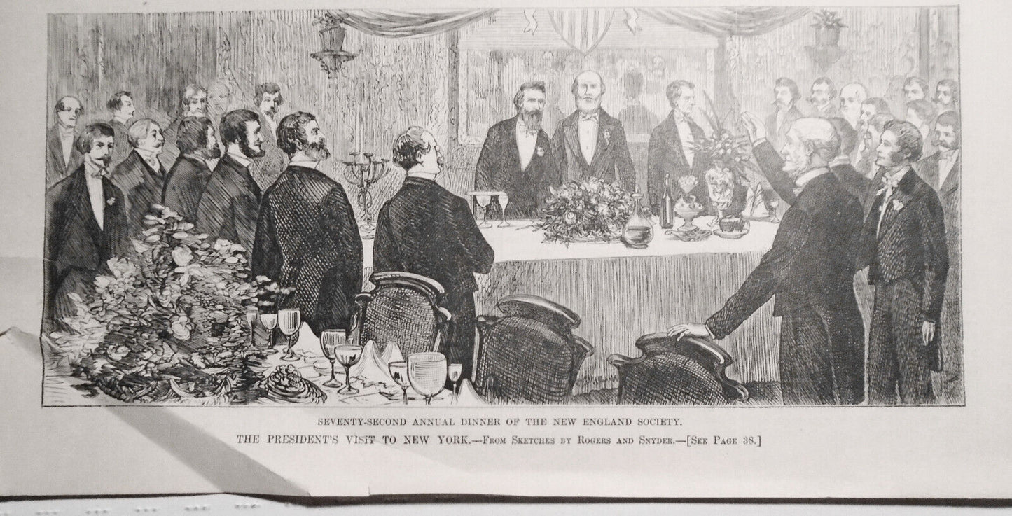 The President's Visit To New York - January 12, 1878 Harper's Weekly