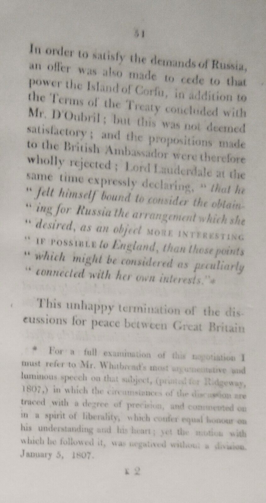 1808 Considerations on Causes Objects, Consequences of  Present War with  France