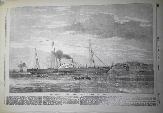 Her Majesty's New Steam-Yacht "Victoria and Albert"  - 1855.