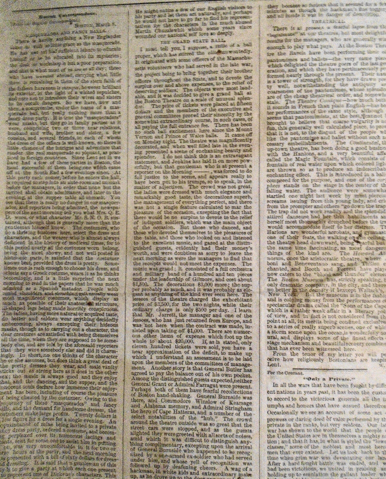 1866 - General Joseph Hawley tribute - in Supplement To The Connecticut Courant