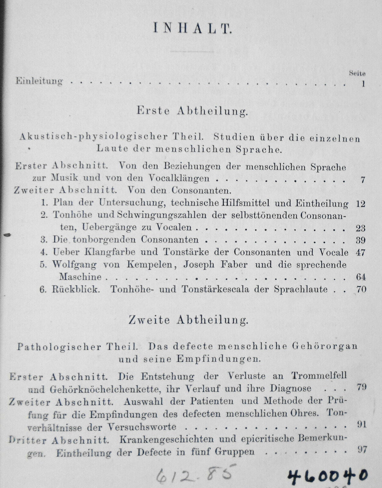 1871 Sprache und ohr Akustisch-physiologische und pathologische studien - O Wolf