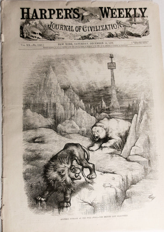 Another Outrage at the Pole (Poll), by Thomas Nast - Harper's Weekly, 1876
