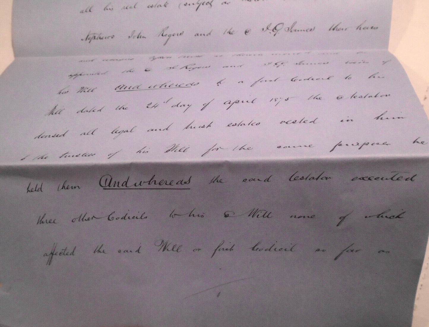 1880 Indenture - Transfer of Mortgage. Hereford, England.