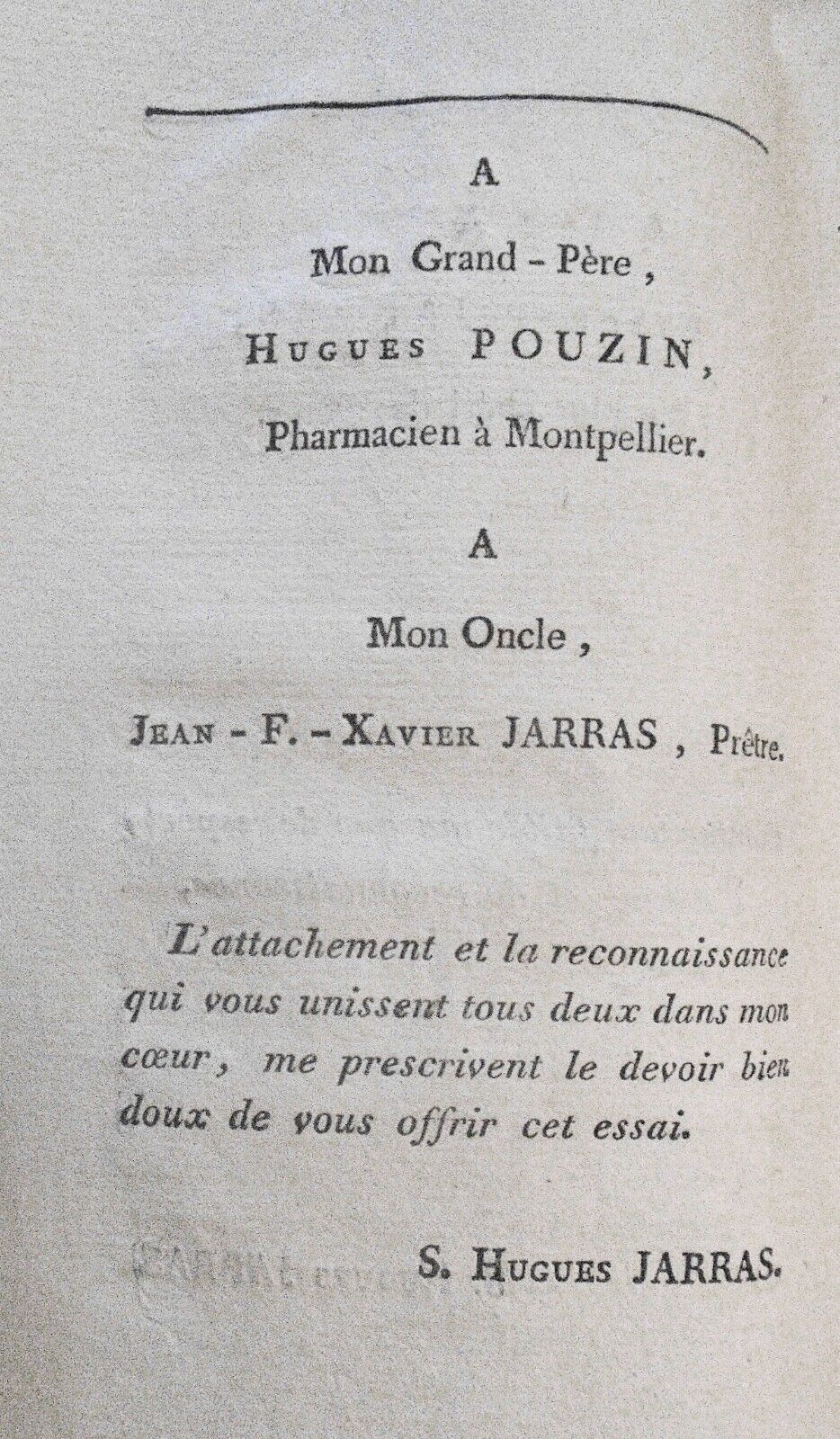 1808 Aperçu sur la leucorrhée: tribut présenté... à Montpellier - H. Jarras