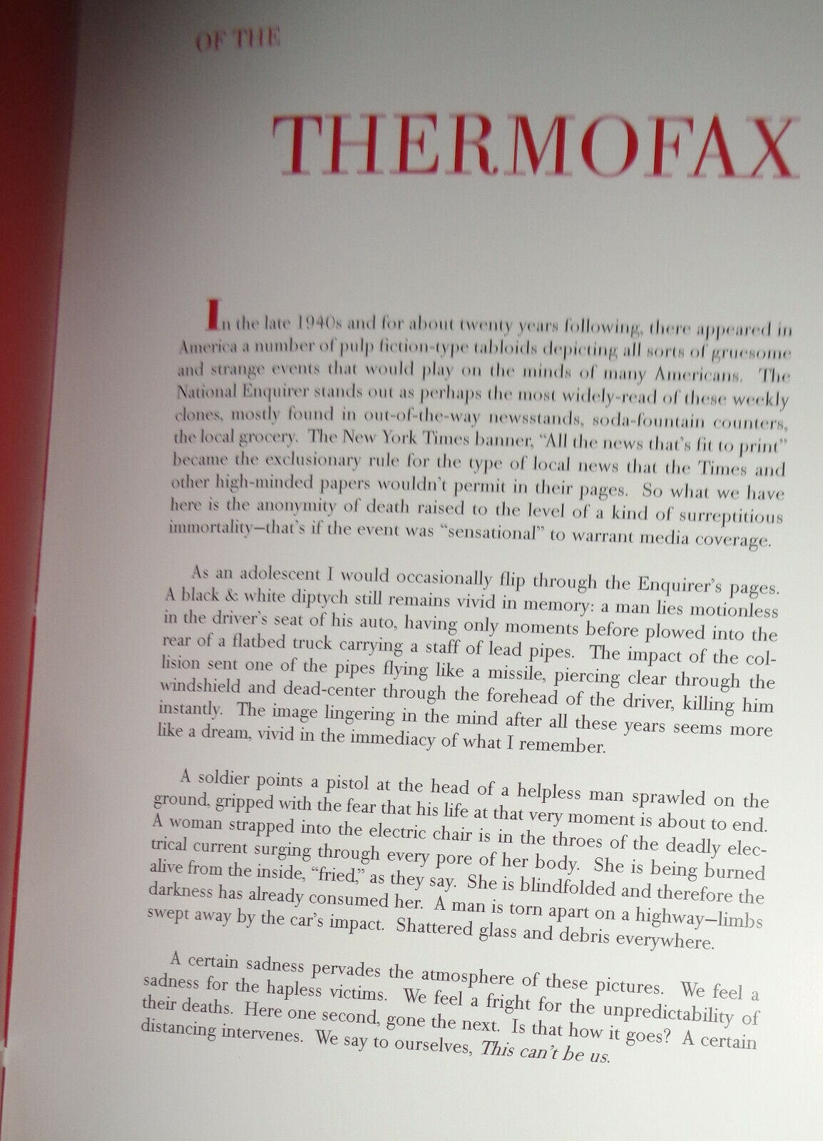 Gerard Malanga - Thermofax - [Andy Warhol "Death and Disaster"] New/New 2009