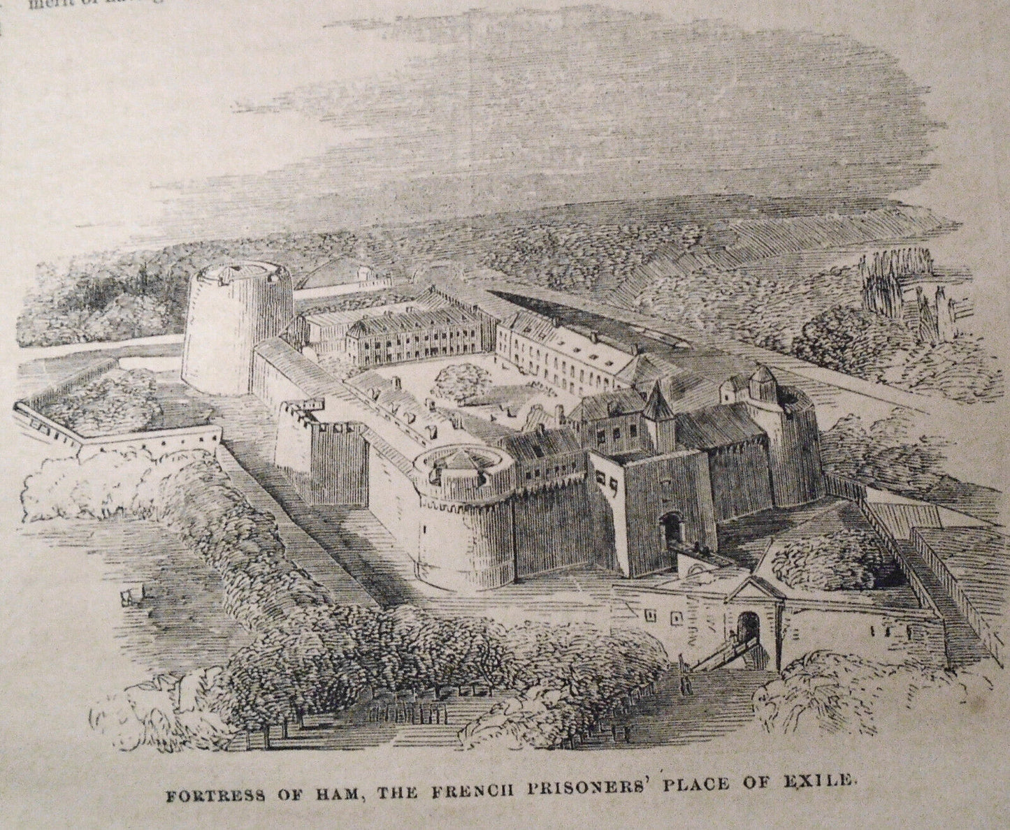 Embarkation Of Political Prisoners... / Fortress at Ham.. Exile - Gleason's 1852