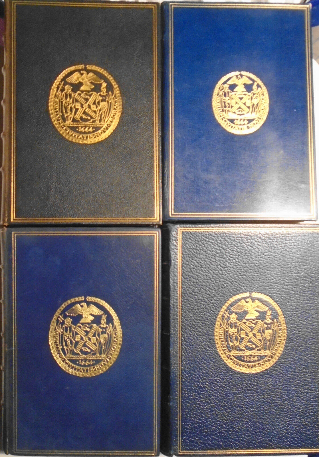 Valentine's manual of old New York, 1916/17 - 1928 - Leather Deluxe, 12 Volumes.