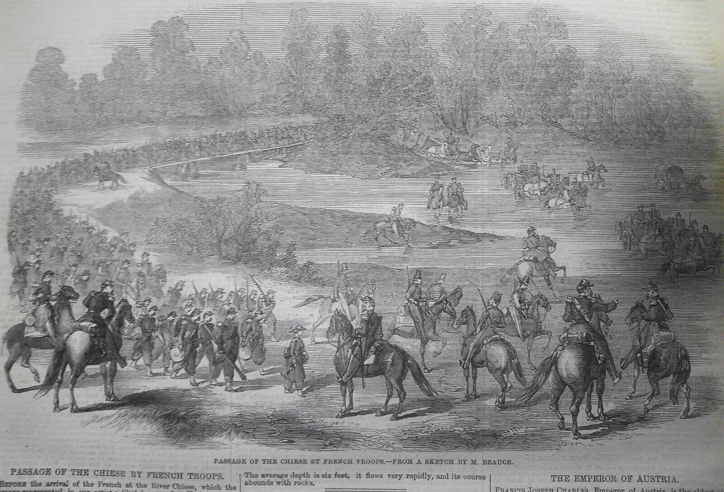Illustrated London News July 23, 1859. Notre Dame Cathedral Restored. Cattle etc