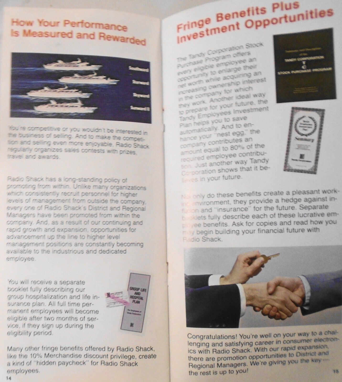 1980 Radio Shack Recruitment Brochure -  the exciting world of Retail Management