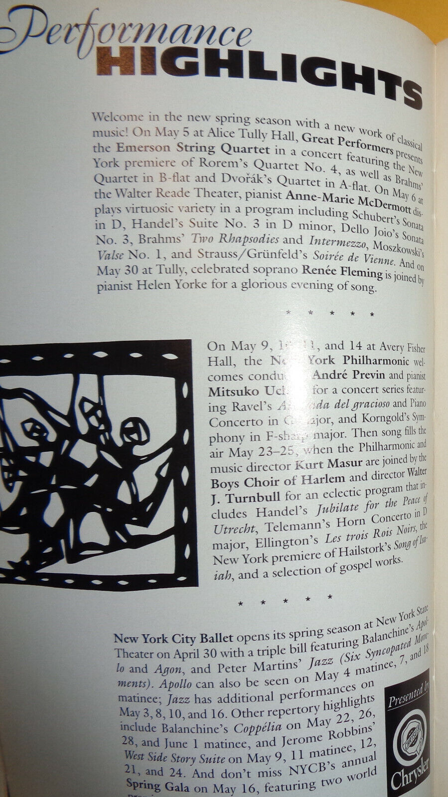 DIE WALKURE - METROPOLITAN OPERA - STAGEBILL - 1996 SIGNED by MICHELLE DeYOUNG
