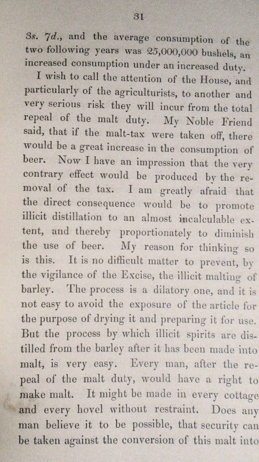 1835 Speech of Robert Peel in the House of Commons...  on repeal of the malt-tax