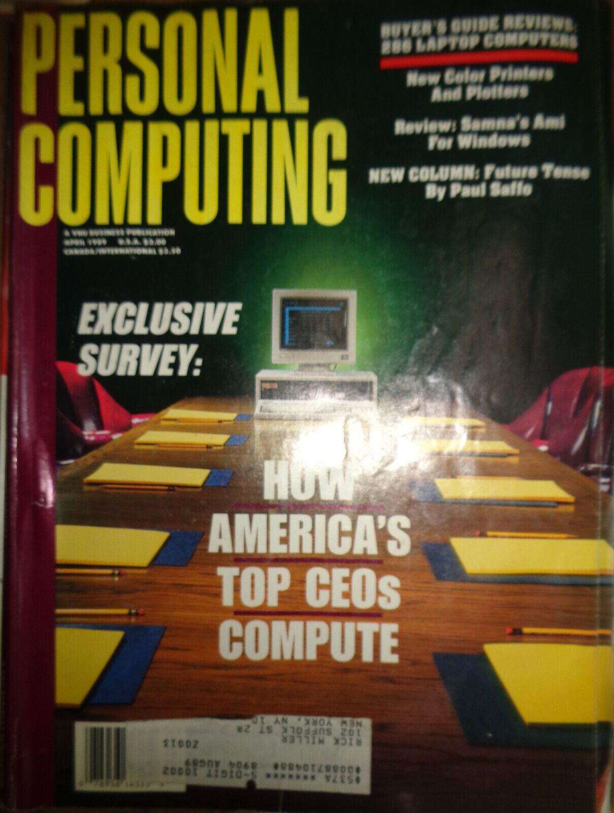 Personal Computing Magazine - 4 issues, 1988-9
