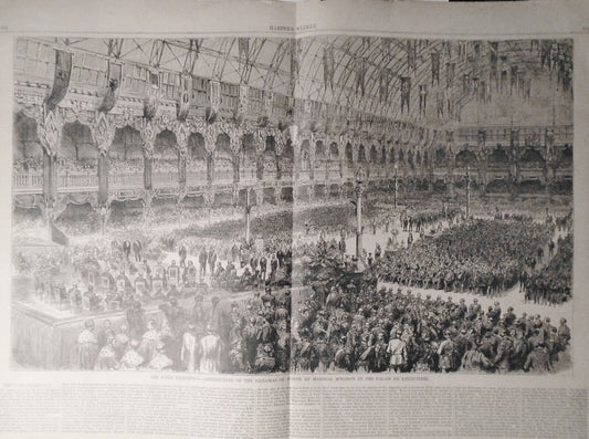 1878 The Paris Exhibition - Distribution Of Diplomas of Honor - Harper's Weekly