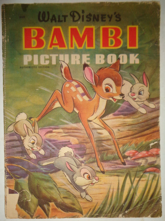 Walt Disney's Bambi Picture Book, 1942. First edition.