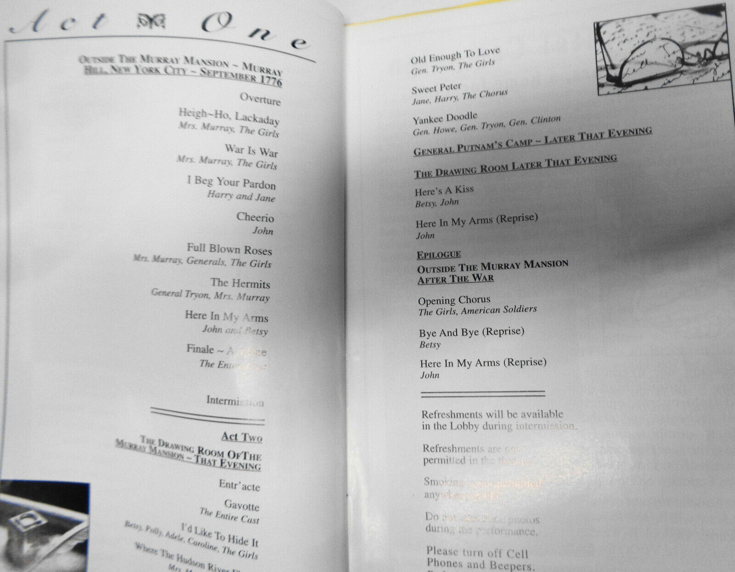 Dearest Enemy - Program - April 2002, Fashion Institute Of Technology, NYC