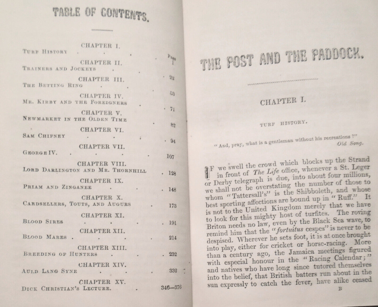 1862 [Horse racing]. The Post and the Paddock, by Henry Hall Dixon (The Druid).