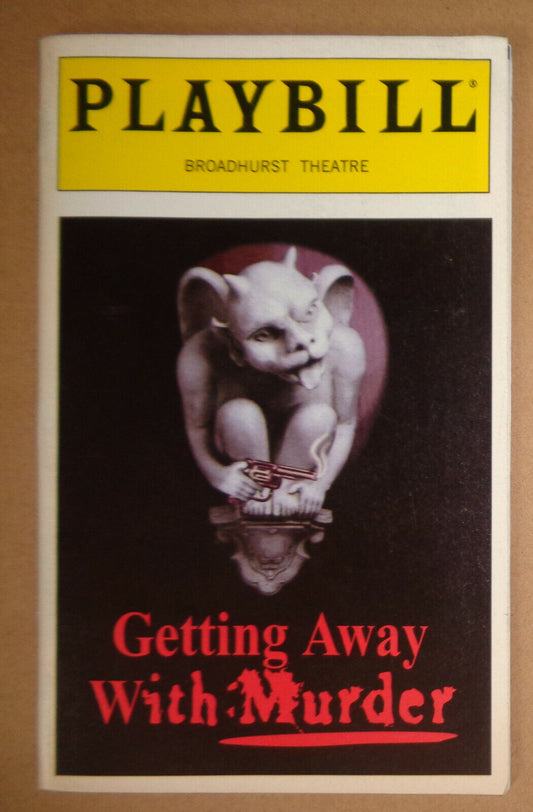 GETTING AWAY WITH MURDER - PLAYBILL - OPENING NIGHT, MARCH 17, 1996