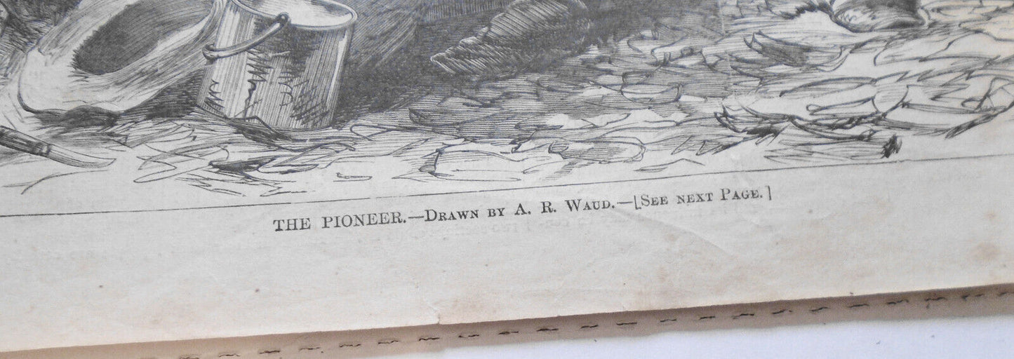 The Pioneer - Drawn by A. R. Waud - Harper's Weekly, February 22, 1868