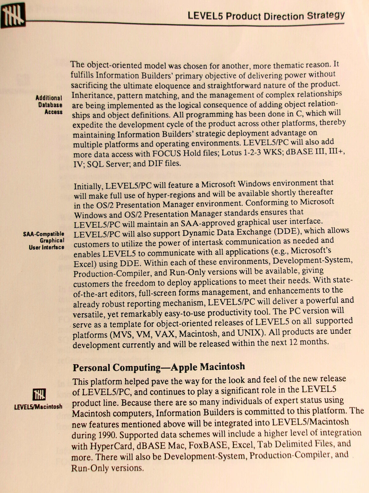 [Artificial Intelligence] Level5 Expert System Promo literature & Strategy, 1989