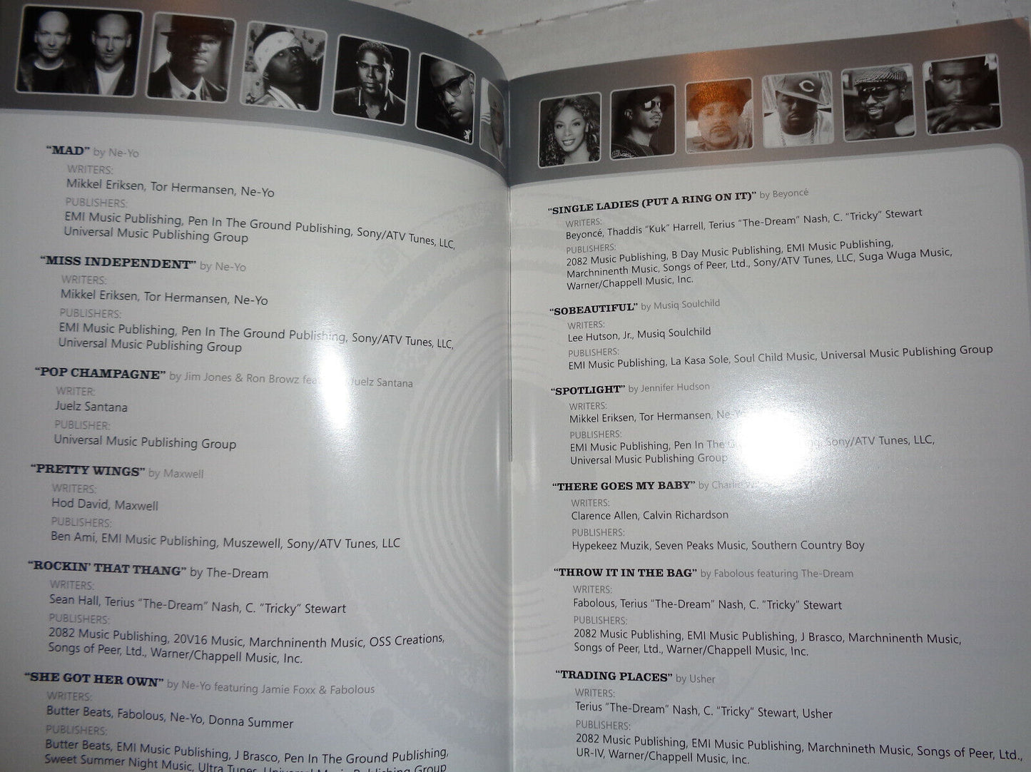 2010 ASCAP Rhythm & Soul Music Awards - Souvenir Program - Dr Dre, Janelle Monae