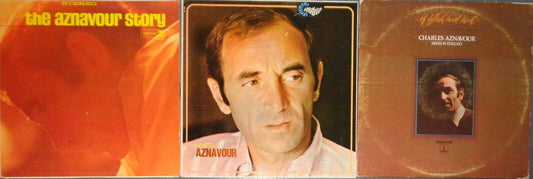 CHARLES AZNAVOUR - 3 LP Lot - Vedettes, In English, Azvanour Story