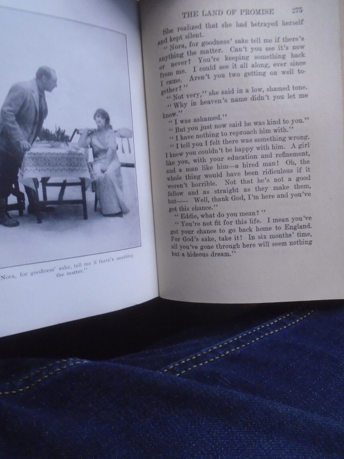 1914 The Land Of Promise Novelization of Somerset Maugham Play by Torbett 1st ed