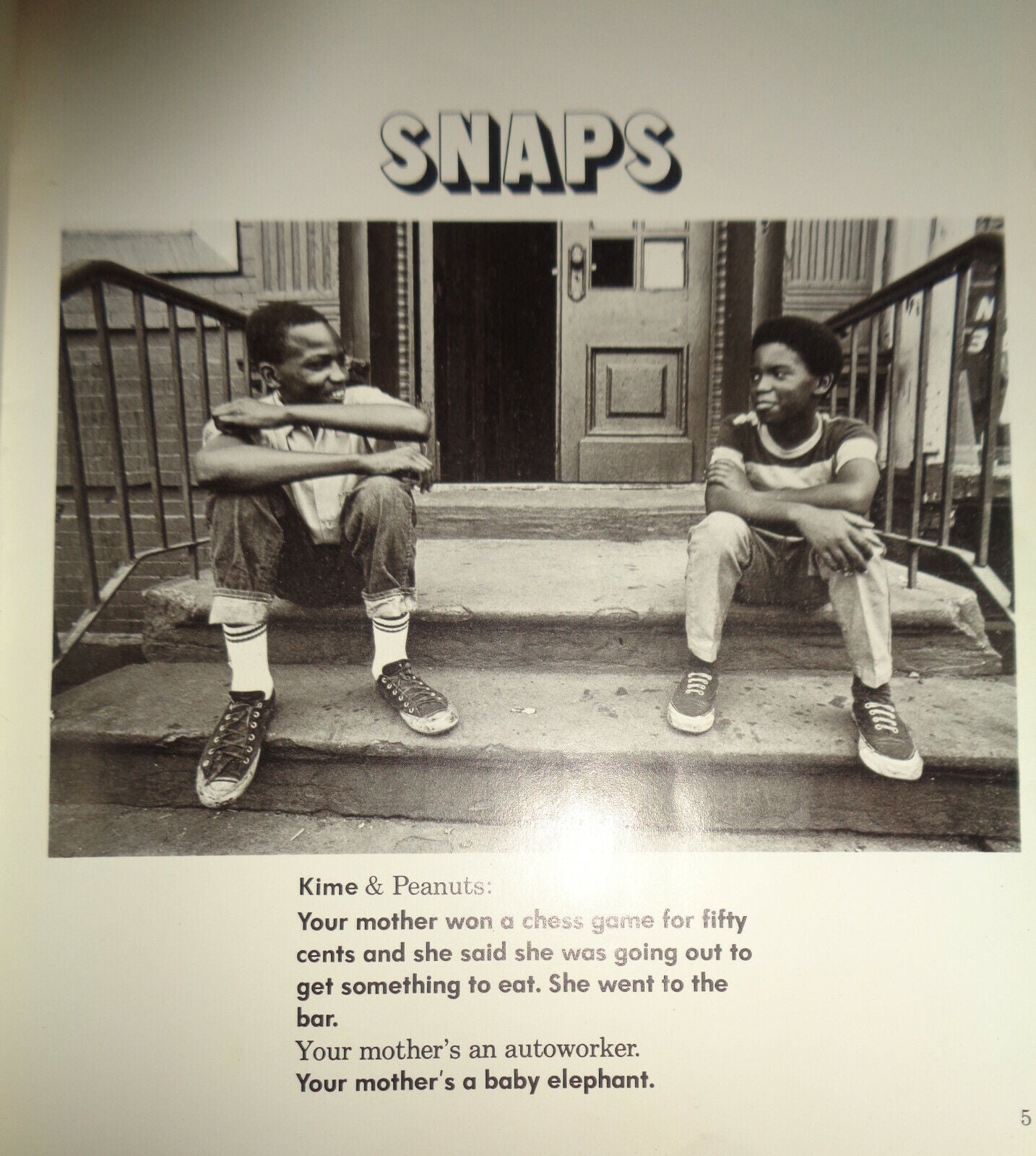 Street Smart, by Bob Adelman (photographs), and Susan Hall (text editor). 1972 F