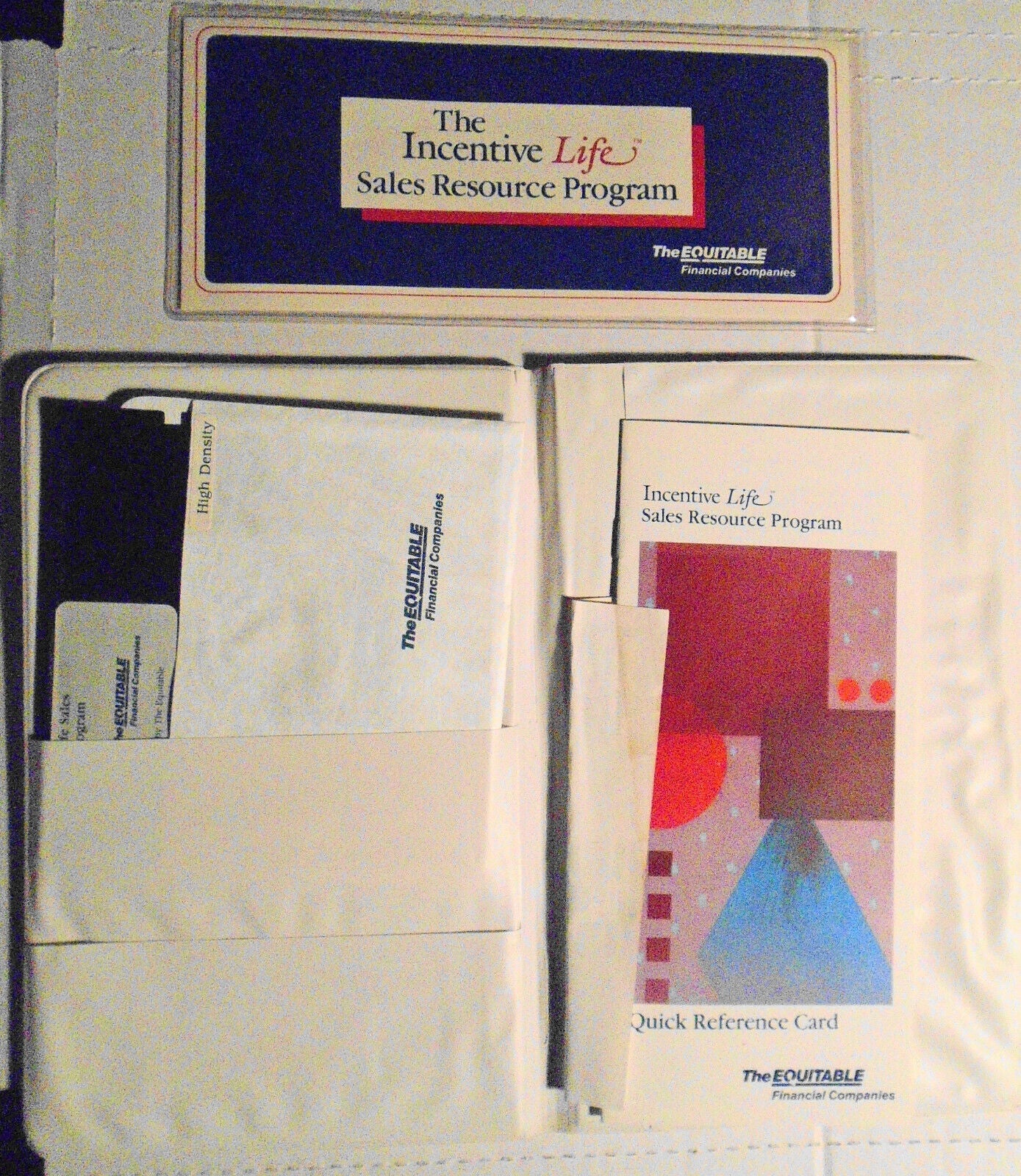 Incentive Life Sales Resource Program by Equitable 1988. IBM 5 1/4" Demo Program