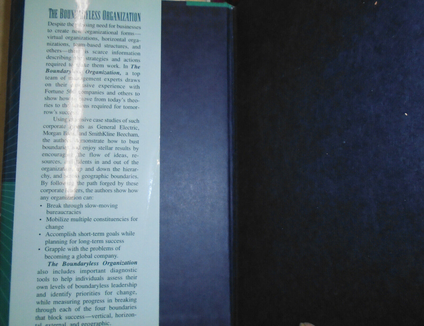 The Boundaryless Organization: Breaking the Chains. SIGNED 1st ed 1995 Hardcover