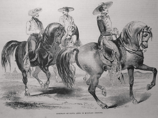 Santa Anna + National Hotel, Washington, DC - Gleason's Pictorial May 15, 1852