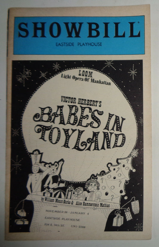 BABES IN TOYLAND - SHOWBILL - EASTSIDE PLAYHOUSE, NYC, 1981